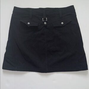 Athleta Skort Skirt w/ Attached Mesh Shorts 5 Pockets Rear Patch Snap Pockets